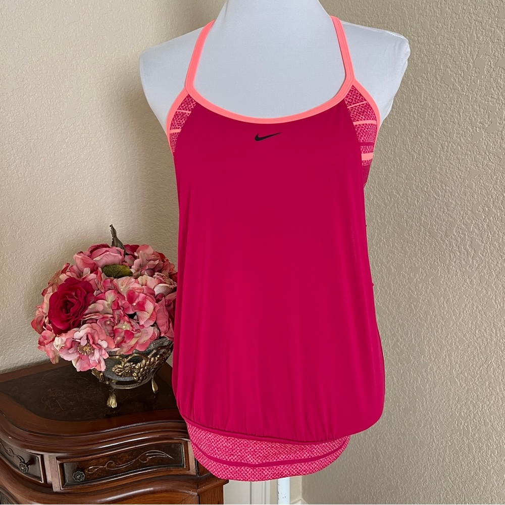 Nike Racer Back Muscle Tank with Bra
